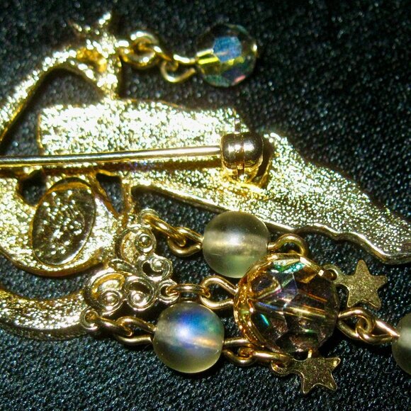 SALE "KIRKS FOLLY LOVELY FAIRY SITTING ON CRESCENT MOON AND SETTING OUT STARS" - Picture 4 of 6